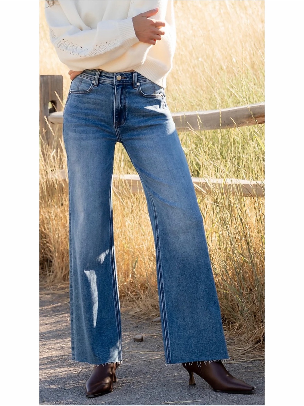 Hudson NOA High Rise Straight Crop Jeans